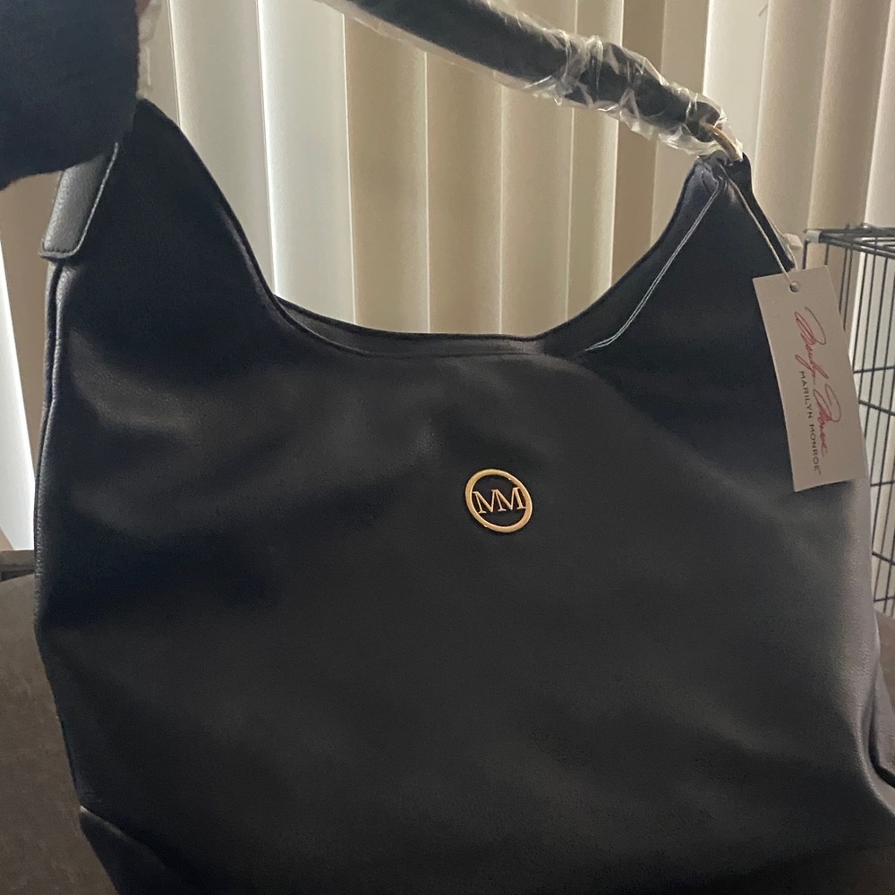 Marilyn Monroe Black Shoulder Bag